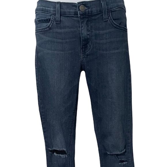 Pistola Audrey Mid Rise Skinny Distressed Jean in Vintage Inspired Dark Wash 26 - Picture 2 of 7